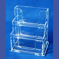 TARJETERO   3 huecos en 3 alturas, para tarjetas de 85 mm  ancho  <br>Medidas: 105 x 74 x 113 mm<br>